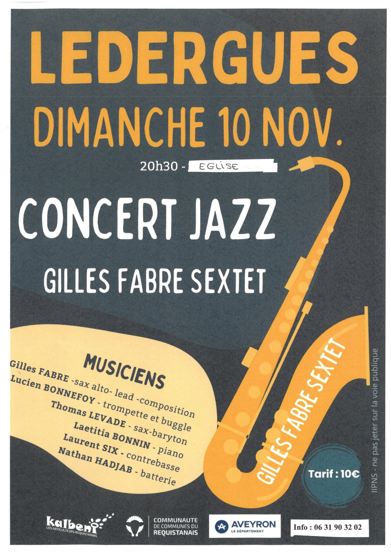 Lire la suite à propos de l’article Concert JAZZ à l’église de Lédergues